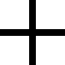 Green plus sign icon with a thick, rounded cross shape.